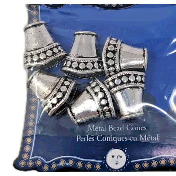 Jewelry Beadwork Supplies Beads Clasps Leaflets Silver Tone Patterns NEW - Picture 7 of 16